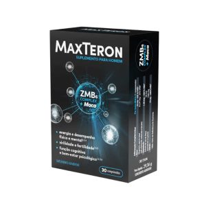 MaxTeron Suplemento Homem Energia e Libido 30 Comprimidos