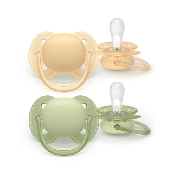 Philips Avent Chupeta Eco Ultra Soft Bege/Verde 6-18M X2