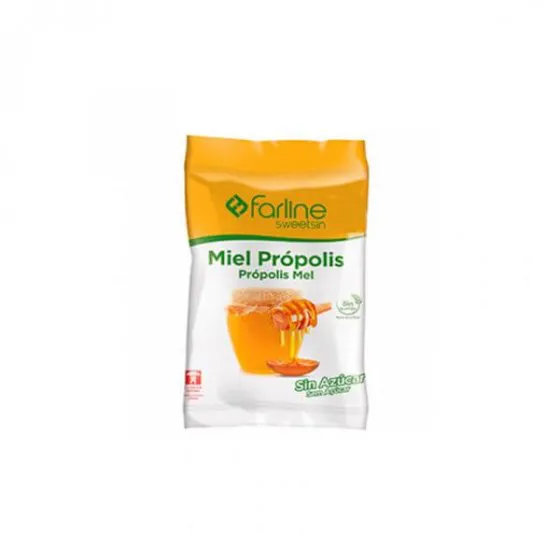 Farline Sweetsin Própolis Rebuçados sem açúcar, Saqueta 40g Mel
