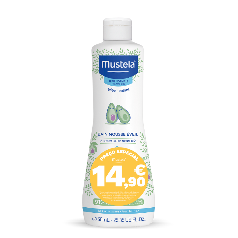 Mustela Espuma Banho Multossensorial 750 ml 1 Mustela Espuma Banho Multossensorial 750 ml
