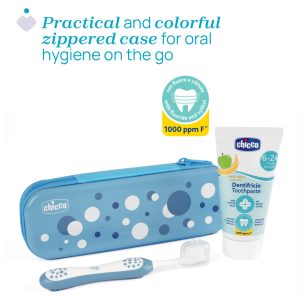 Chicco Conjunto de Higiene Oral Azul 6M+