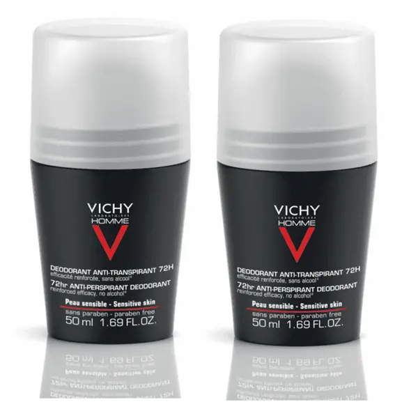 Vichy Homme Deo Roll On 72H Duo