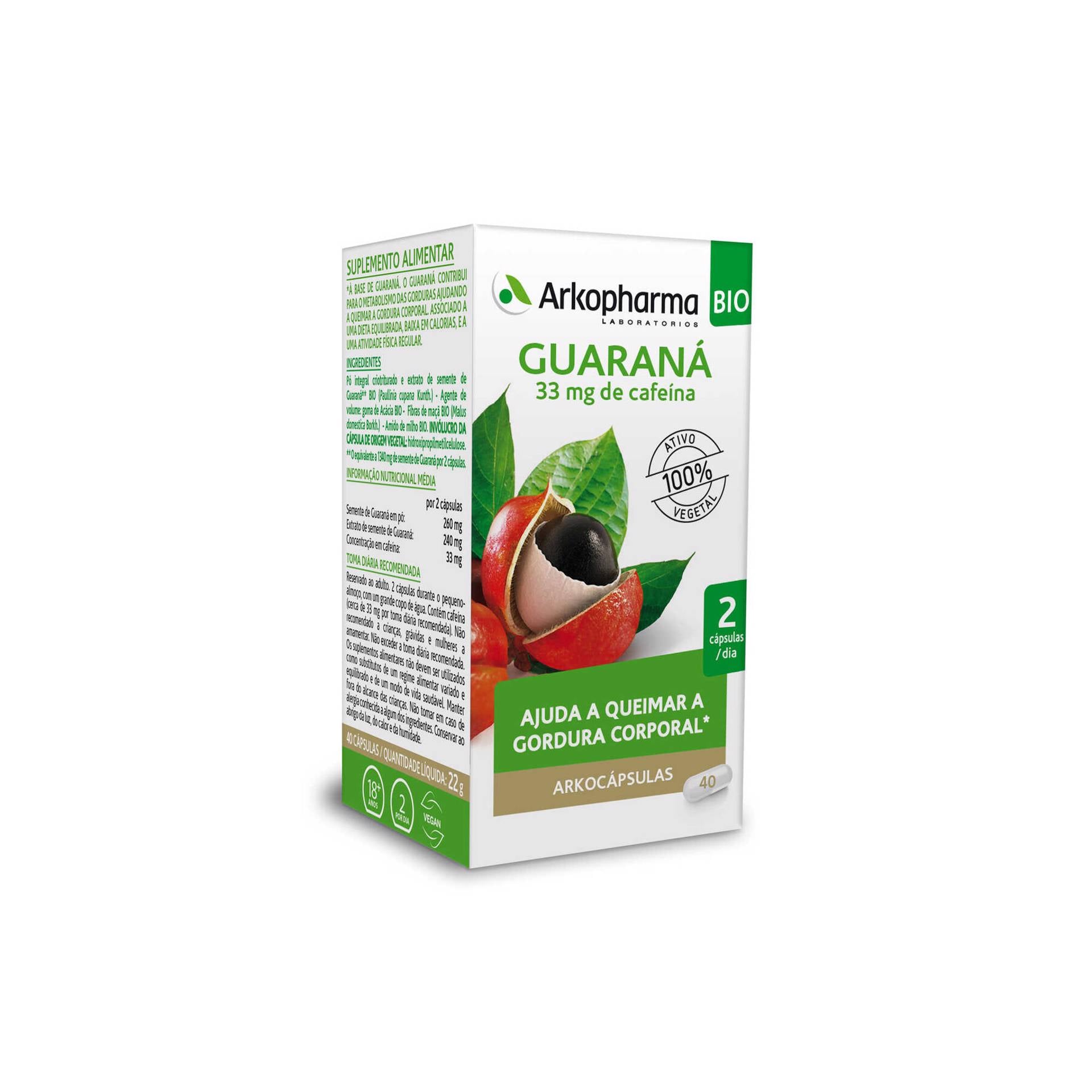 Arkopharma Guaraná Bio Capsulas X40