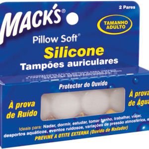 Mack S Tampão Oto Silicone Branco X 2