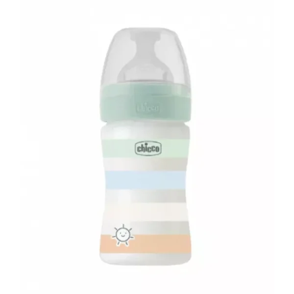Chicco Biberão Plástico Well-Being 150ml Fluxo Normal Verde