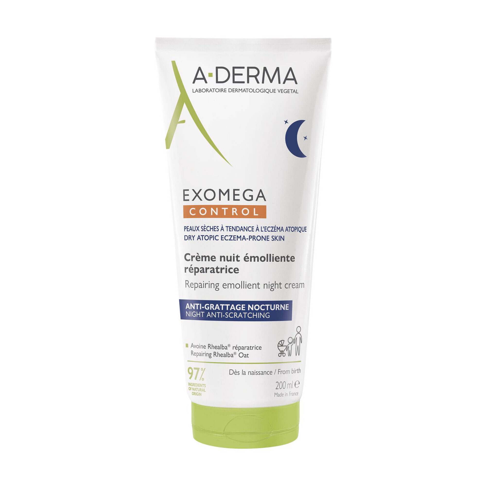 A-Derma Exomega Cont Cr Noite Emol200Ml