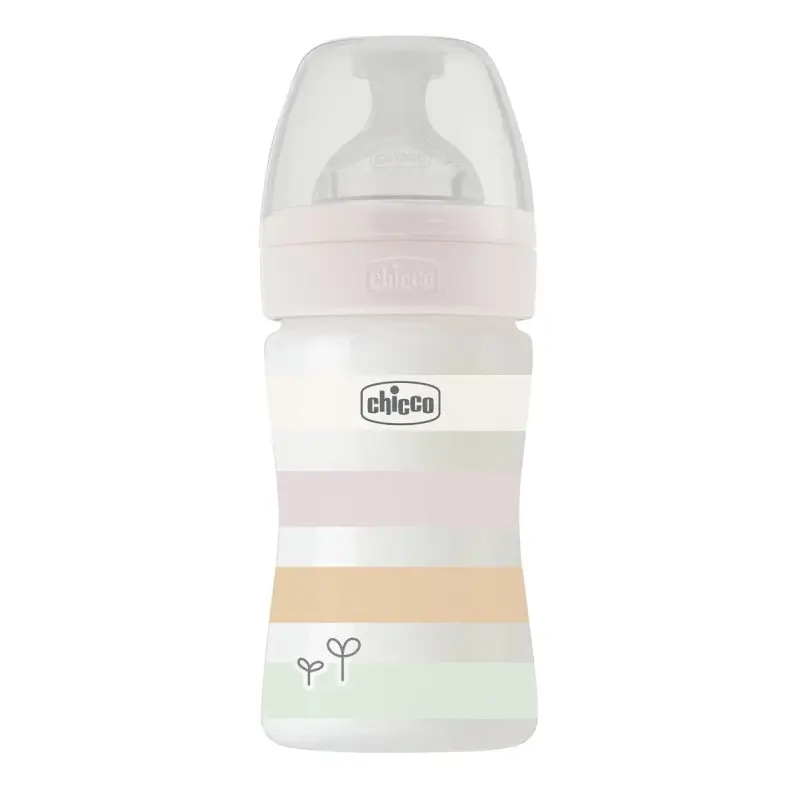 Chicco Biberão Well-Being Plástico 150ml Fluxo Normal Branco