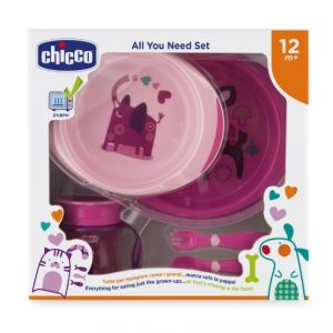 Chicco Conjunto para Refeição 12+ meses Rosa