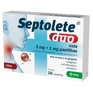 Septolete Duo Cola 3mg+1mg 16 pastilhas