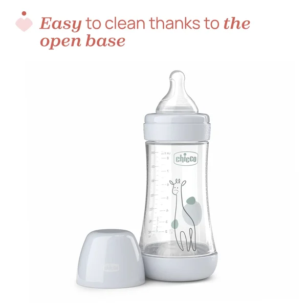 Chicco Biberão Perfect5 240ml Azul - Image 2