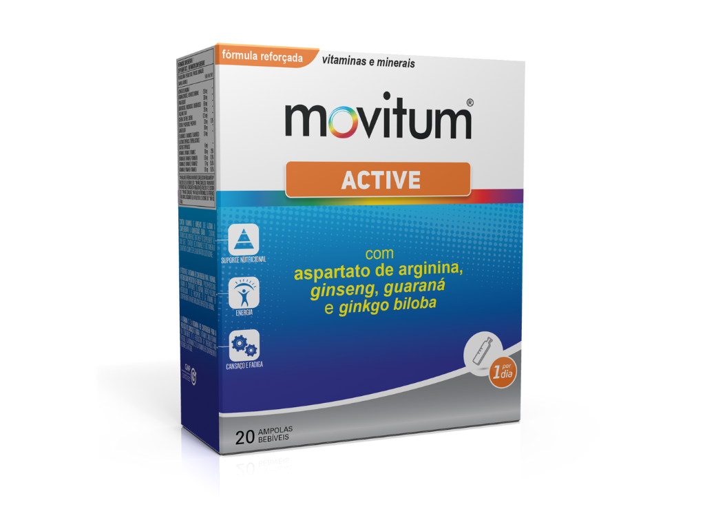 Movitum Active Ampolas Bebiveis X20