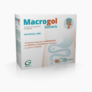 Macrogol Generis 10000 mg x 20 pó solução oral saquetas