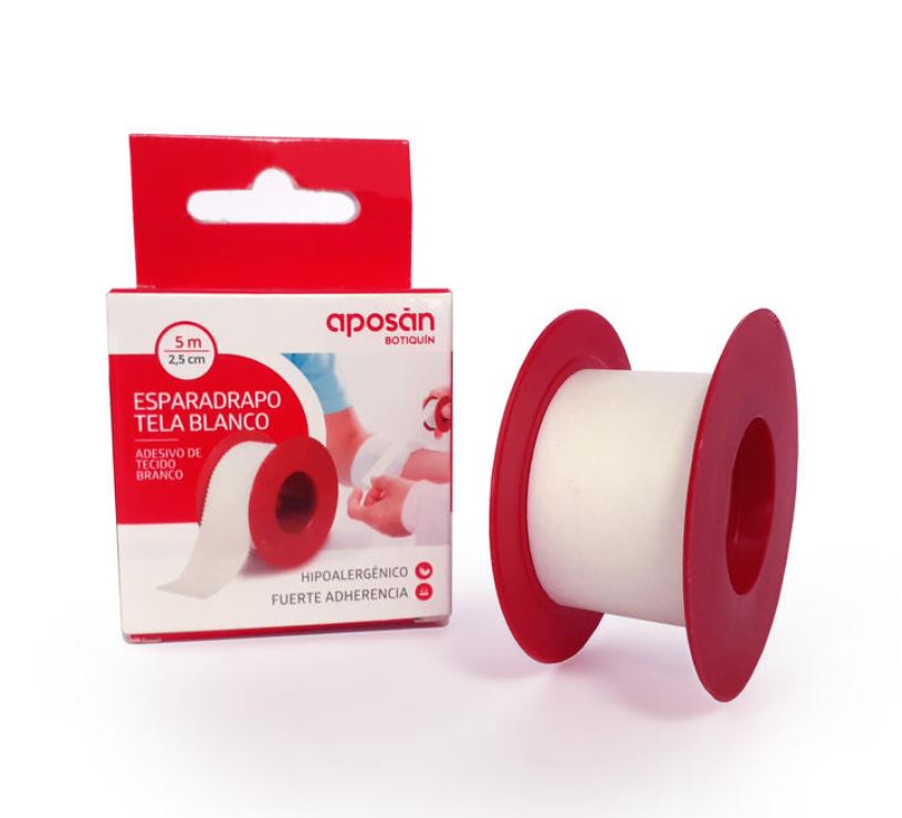 Aposan Adesivo Papel Branco 5mx2,5cm