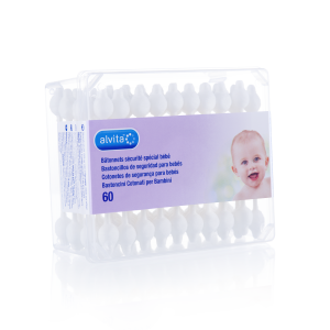 Alvita Cotonetes De Segurança Bebé 60 Unidades