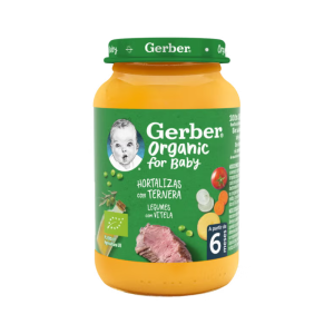 Gerber Organic Legumes com Vitela +6M 190g