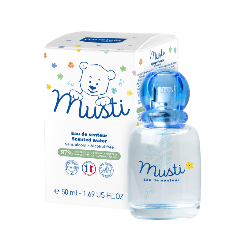 Mustela Musti Água Perfumada Bebé 50ml | Sem Álcool | Desde o Nascimento